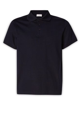 Buttoned Short-sleeved Polo Shirt - Saint Laurent - Modalova