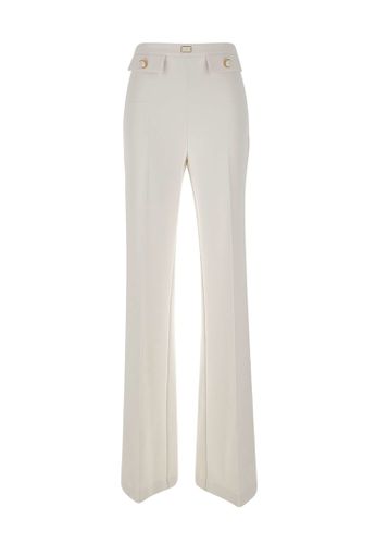 Daily Double Stretch Crêpe Trousers - Elisabetta Franchi - Modalova