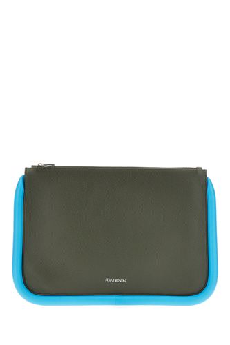 J. W. Anderson Army Green Leather Large Bumper-tube Clutch - J.W. Anderson - Modalova