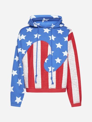 Stars And Stripes Swirl Cotton Hoodie - ERL - Modalova