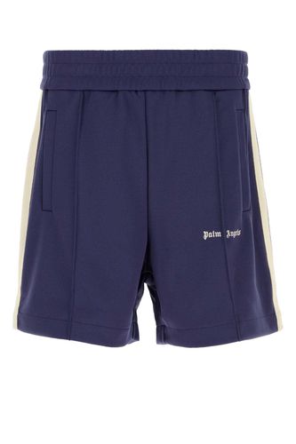 Blue Polyester Bermuda Shorts - Palm Angels - Modalova