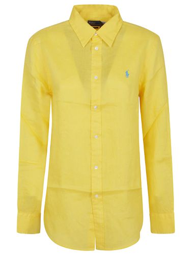 Classic-long Sleeve-button Front Shirt - Polo Ralph Lauren - Modalova