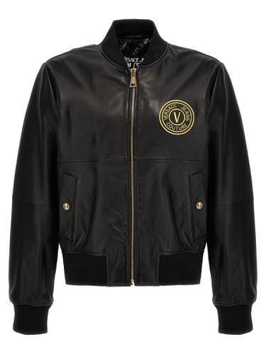 Leather Jacket - Versace Jeans Couture - Modalova