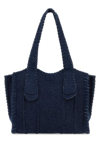 Dark Blue Medium Mony Shopping Bag - Chloé - Modalova