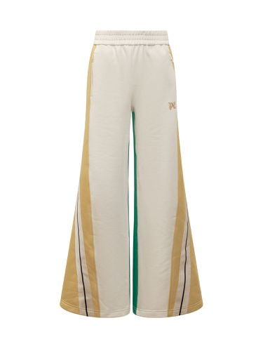 Monogram Cb Wide Track Trousers - Palm Angels - Modalova