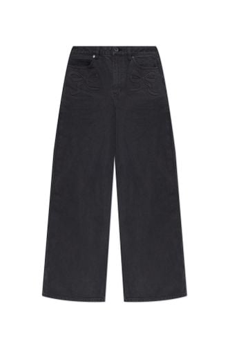 Self Portrait Wide Leg Jeans - self-portrait - Modalova