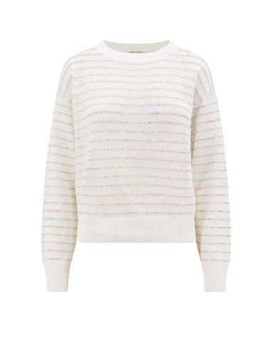 Cotton Sweater With Lurex Detail - Brunello Cucinelli - Modalova