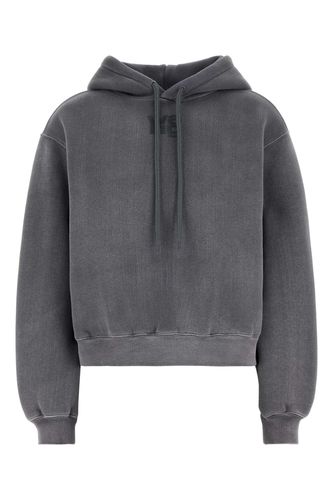 Dark Grey Cotton Blend Sweatshirt - T by Alexander Wang - Modalova