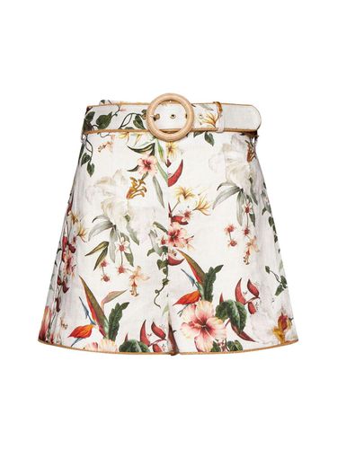 Lexi Fitted Floral Printed Shorts - Zimmermann - Modalova