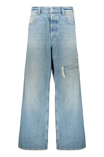 Light Denim Jeans With High Waist And Wide Fit - Diesel - Modalova