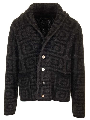 Wool Jacquard Cardigan - Gabriele Pasini - Modalova