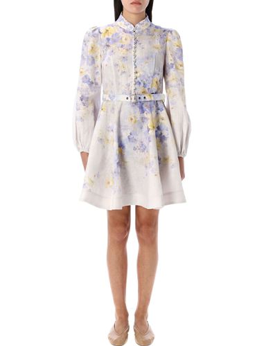 Crush Buttoned Mini Dress - Zimmermann - Modalova