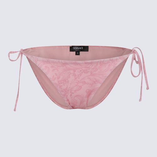 Pale Pink Barocco Beachwear Slip - Versace - Modalova