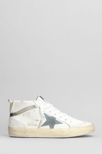 Mid Star Sneakers In Leather - Golden Goose - Modalova