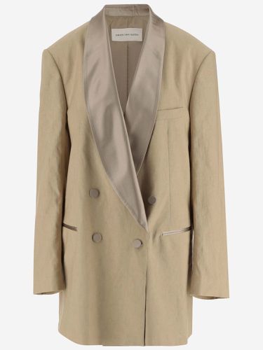 Linen Blend Double-breasted Blazer - Dries Van Noten - Modalova