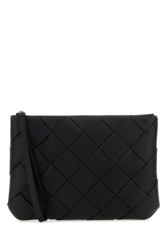 Black Leather Large Diago Clutch - Bottega Veneta - Modalova