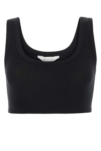 Palm Angels Stretch Cotton Crop Top - Palm Angels - Modalova