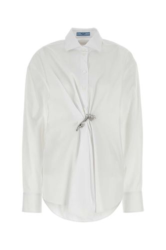 Prada White Poplin Shirt - Prada - Modalova