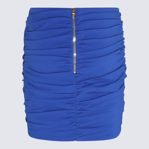 Balmain Blue Viscose Blend Skirt - Balmain - Modalova