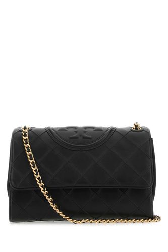 Black Leather Fleming Shoulder Bag - Tory Burch - Modalova