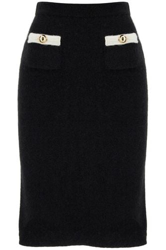 Alessandra Rich alpaca Midi Skirt - Alessandra Rich - Modalova