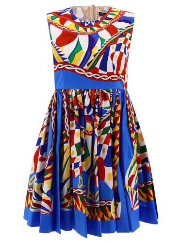 Carretto Printed Sleeveless Mini Dress - Dolce & Gabbana - Modalova