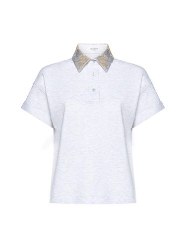 Sequin-embellished Polo Shirt - Brunello Cucinelli - Modalova