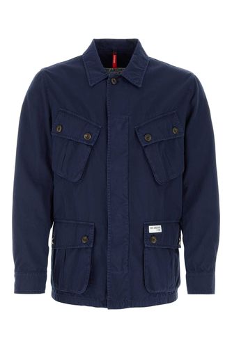 Fay Navy Blue Cotton Blend Jacket - Fay - Modalova