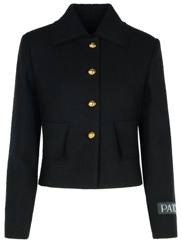 Patou Black Wool Blend Jacket - Patou - Modalova