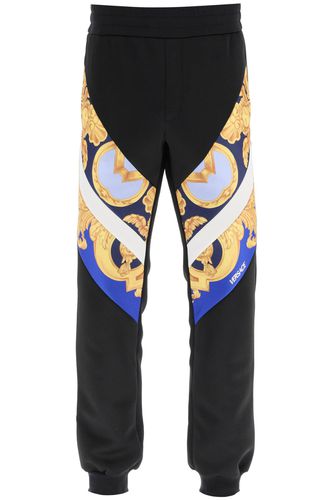 Interlock Track Pants With Barocco 660 Inserts - Versace - Modalova