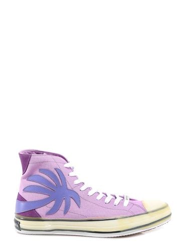 Printed High-top Sneakers - Palm Angels - Modalova