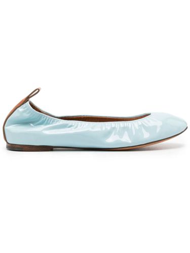 Sky Blue Patent Leather Ballerina Shoes - Lanvin - Modalova