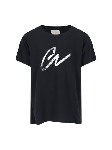Greg Lauren gl Print T-shirt - Greg Lauren - Modalova