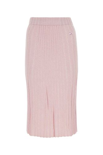 Light Pink Cotton Blend Skirt - Maison Kitsuné - Modalova