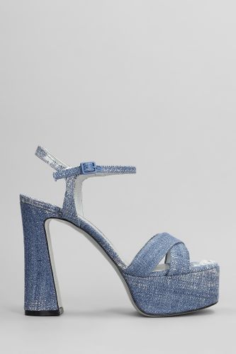 Stella Sandals In Denim - Roberto Festa - Modalova