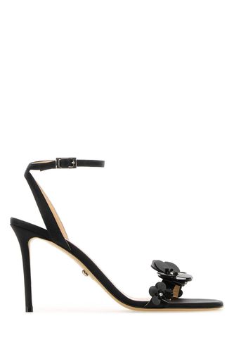 Mach & Mach Black Satin Sandals - Mach & Mach - Modalova