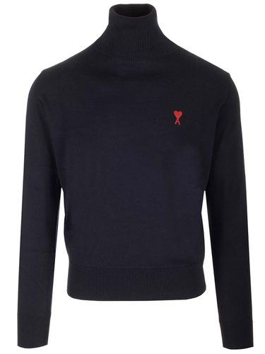 Navy Turtleneck Sweater - Ami Alexandre Mattiussi - Modalova