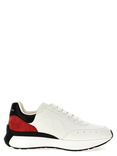 Logo Leather Sneakers - Alexander McQueen - Modalova