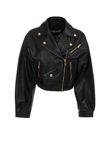 Just Cavalli Leather Jacket - Just Cavalli - Modalova