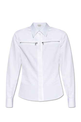 Zip Pocket Long-sleeved Shirt - Alexander McQueen - Modalova