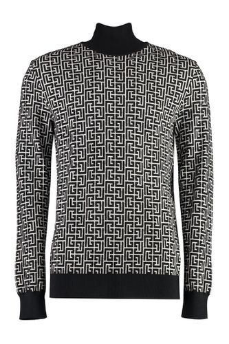 Wool Blend Turtleneck Sweater - Balmain - Modalova