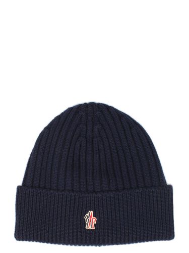 Logo Patch Knit Beanie - Moncler Grenoble - Modalova