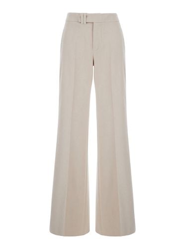 Sabine Pants In Virgin Wool And Cashmere Blend Woman - The Seafarer - Modalova