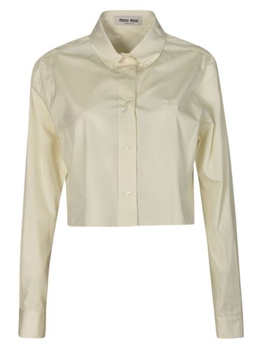 Miu Miu Cropped Shirt - Miu Miu - Modalova