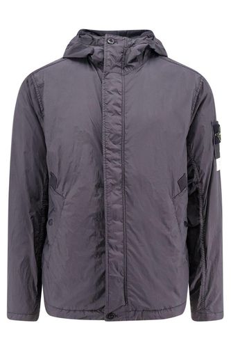 Compass Patch Hooded Jacket - Stone Island - Modalova