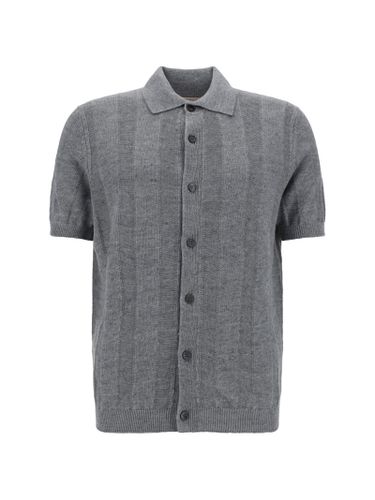 Button-up Knitted Polo Shirt - Brunello Cucinelli - Modalova