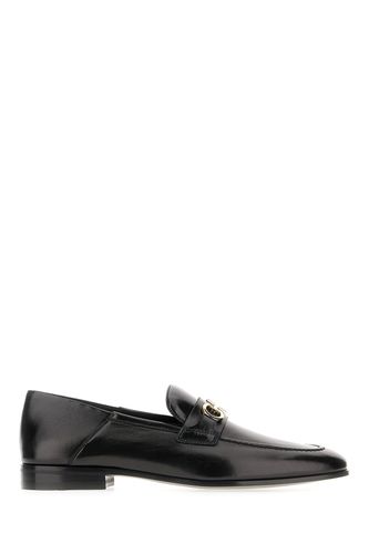 Ferragamo Black Leather Loafers - Ferragamo - Modalova