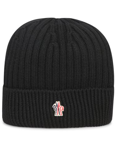 Logo Embroidered Knit Beanie - Moncler - Modalova