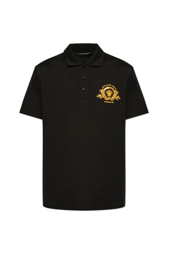 Versace Polo With Logo - Versace - Modalova