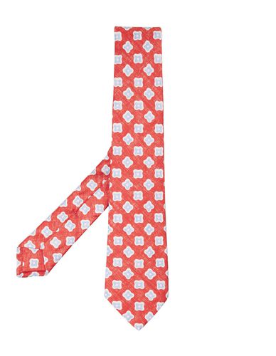 Tie With Contrasting Pattern - Kiton - Modalova